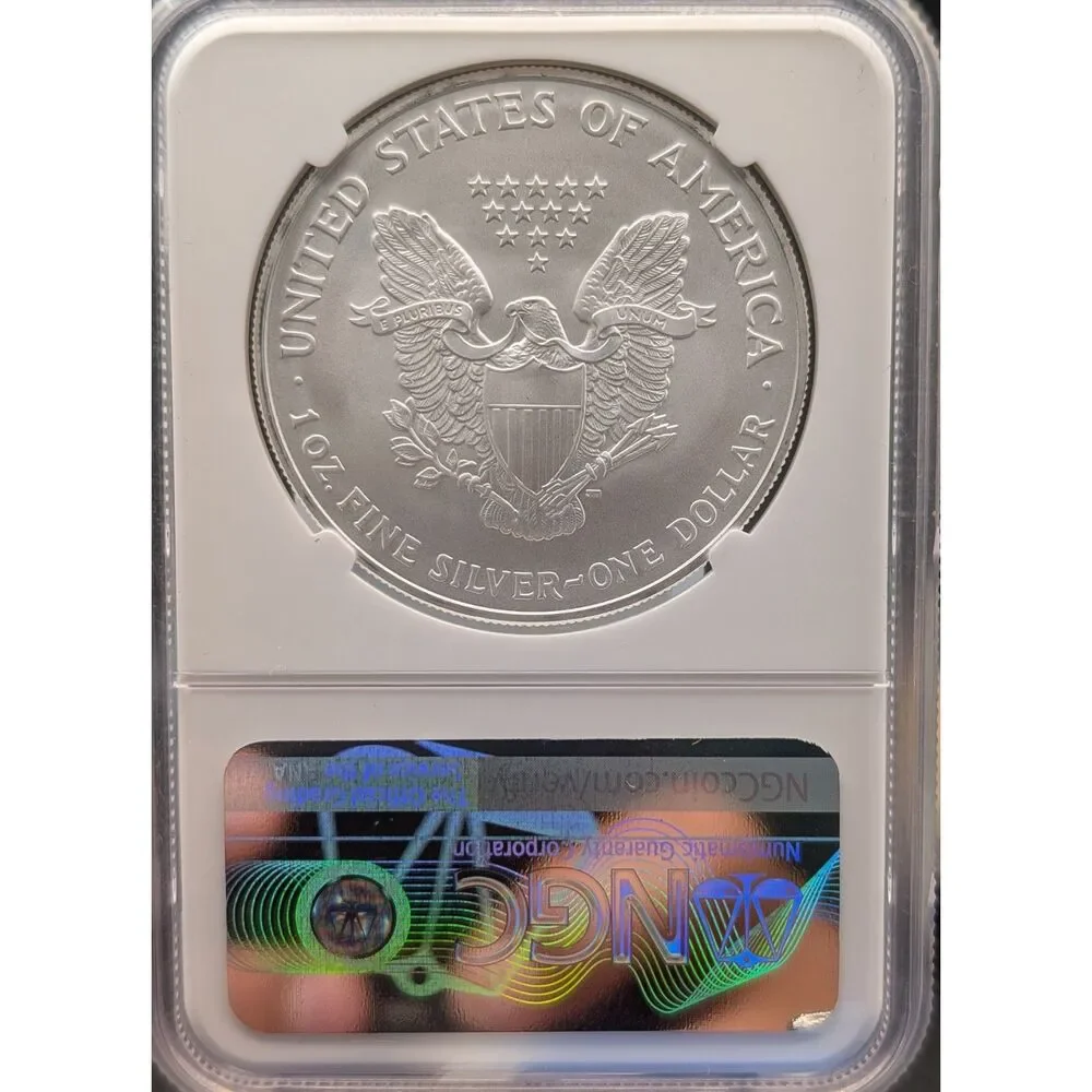 2007 American Silver Eagle – NGC MS69 – 1 oz .999 Fine Silver - Picture 4 of 6